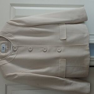 LeSuit Petite Classic Covered Button Blazer Jacket 8P